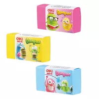 Tuzatish ochirgichi Deli Bumpees  40 x 22 x 12 mm  ind. paket (Art. - 01200-EH) Turli ranglar