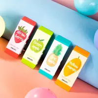   Корректирующий ластик Deli Fruit Color  108 х 39.5 х 12 мм  инд. уп. (Арт. - 71050) Цветное ассорти