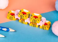   Корректирующий ластик Deli Animal Family   22 шт  туба (Арт. - 71055) Цветное ассорти