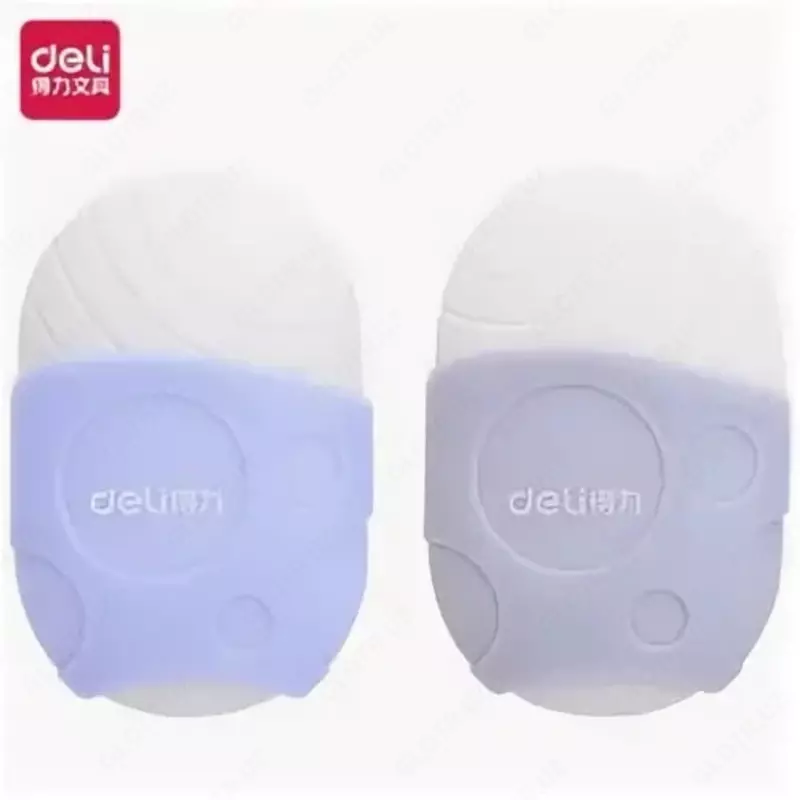 Tuzatuvchi oval silgi Deli 62 x 43 mm  ind. plast. paket (m. - 71084) Assortiment