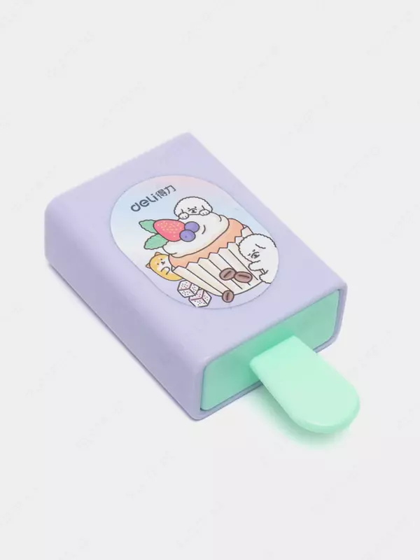 Корректирующий ластик Deli Мороженое  67 х 35 х 18 мм  инд. пласт. уп. (Арт. - 71113) Цветное ассорти