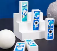  Корректирующий ластик Deli Космос  54 х 20 х 23.5 мм  инд. уп. (Арт. - 71133) Цветное ассорти - 