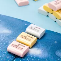  Корректирующий ластик Deli Soft  36.7 х 32.5 х 14.5 мм  инд. уп. (Арт. - 75423) Цветное ассорти Только в розницу