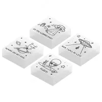   Tuzatuvchi lyuminestsent ochirgich Berlingo Aliens  28 x 28 x 12 mm  karta. paket (Art. - BLc_00610) Yashil