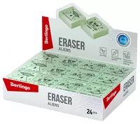  Tuzatuvchi lyuminestsent ochirgich Berlingo Aliens  28 x 28 x 12 mm  karta. paket (Art. - BLc_00610) Yashil Chakana savdo