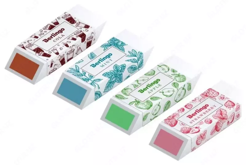 Корректирующий ароматизирующий ластик Berlingo Aroma  58 х 22 х 20 мм  инд. уп. (Арт. - BLc_00630) Ассортимент