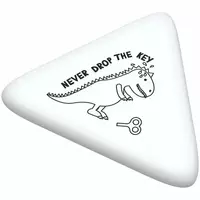  Корректирующий треугольный ластик Berlingo Dino  50 х 44 х 7 мм  инд. уп. (Арт. - BLc_00690) Цветное ассорти - 