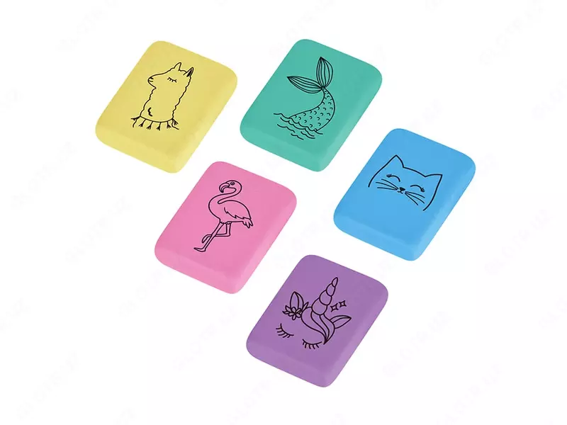 Корректирующий ластик Berlingo Fantasy  31 х 23 х 7 мм  карт. уп. (Арт. - Blc_00450) Цветное ассорти