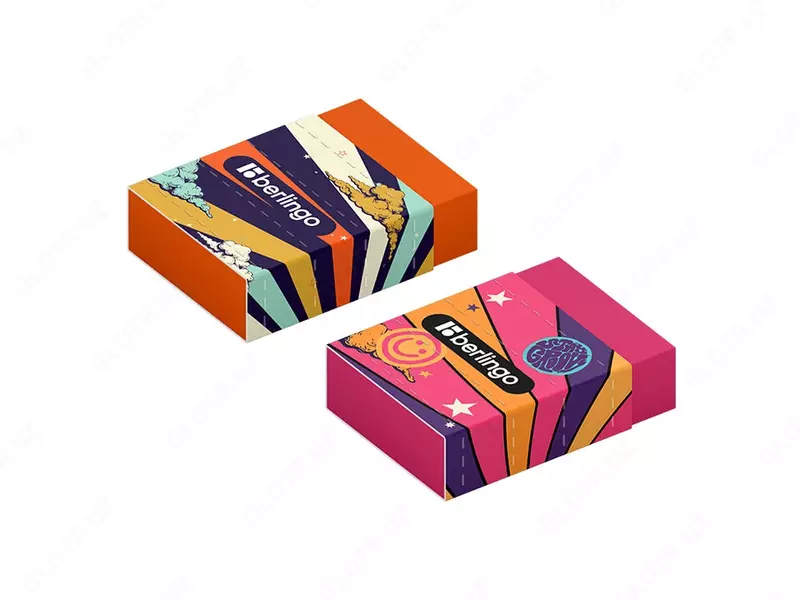 Корректирующий ластик Berlingo Groovy  45 х 32 х 11 мм  карт. держатель (Арт. - BLc_00S15) Цветное ассорти