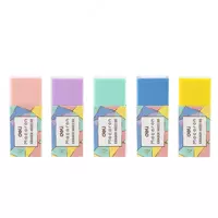 Корректирующий ластик Deli Macaron  50 х 20 х 11 мм  карт. держатель (Арт. - 02200-EH) Цветное ассорти