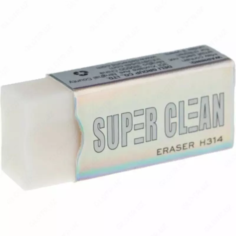  Корректирующий ластик Deli SuperClean  41 х 17 х 11 мм  карт. держатель (Арт. - 314-H) Белый - 