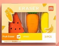   Корректирующий ластик Deli VP415  54 х 23 х 16 мм  карт. уп. 3 шт. (Арт. - 415-VP) Цветное ассорти