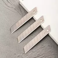   Сменные лезвия для канцелярского ножа Deli PRO металл  18 мм  уп. пласт. пенал  10 шт. (Арт. - 2011)