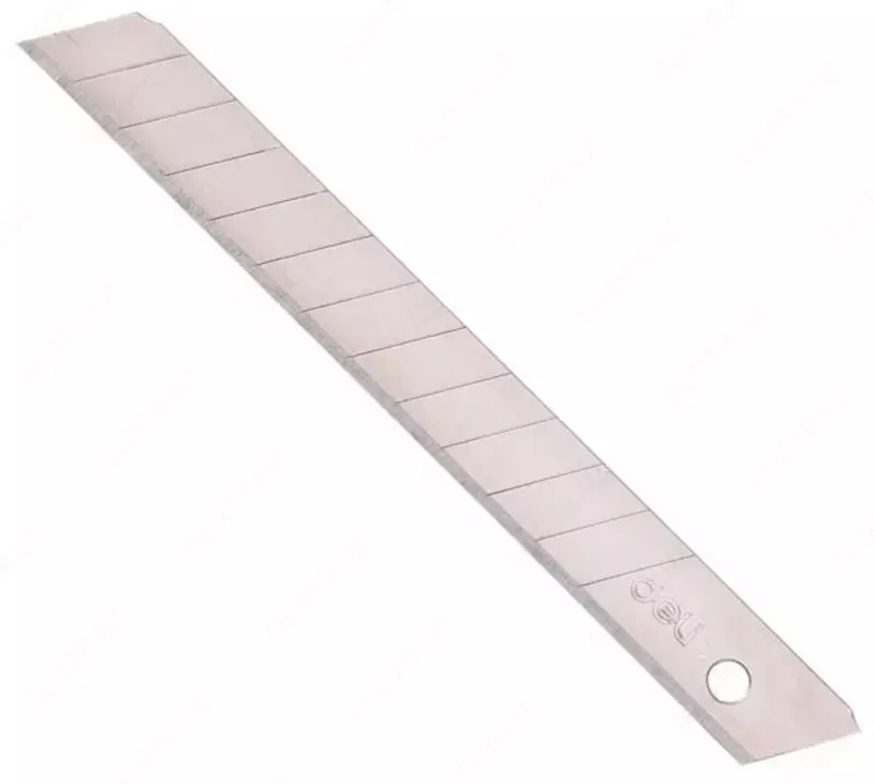  Сменные лезвия для канцелярского ножа Deli PRO металл  9 мм  уп. пласт. пенал  10 шт. (Арт. - 2012) - 