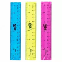  Измерительная пластиковая линейка Deli Twist Me  15 см  ПВХ чехол (Арт. - 6205) Цветное ассорти - 