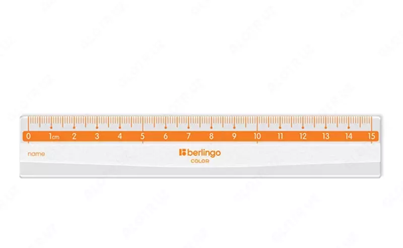  Измерительная пластиковая линейка Berlingo Color  15 см  ПВХ чехол (Арт. - PR_10015-8) Прозрачная - 