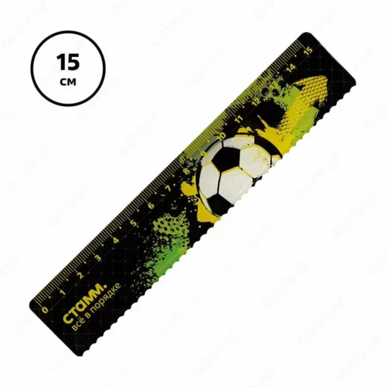 Olchov plastik olchagich Stamm Futbol  ​​15 sm  tolqinsimon qirrasi  PVX korpus (Art. - LN-30585)