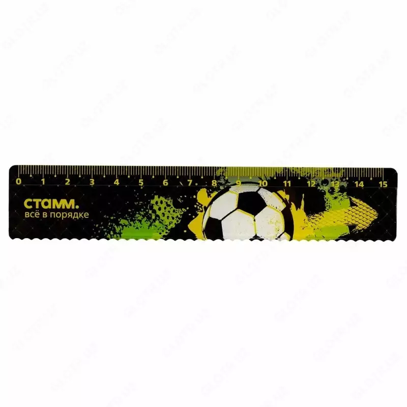  Olchov plastik olchagich Stamm Futbol  ​​15 sm  tolqinsimon qirrasi  PVX korpus (Art. - LN-30585) - 