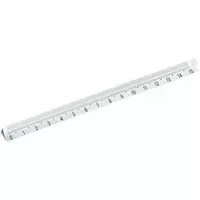 Измерительная пластиковая линейка Стамм 15 см  трехгранная  ПВХ чехол (Арт. - ЛН-31234) Прозрачная