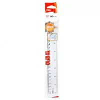   Измерительная пластиковая линейка Deli Pioneer  20 см  ПВХ чехол (Арт. - 00212-EG) Прозрачная