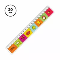 Измерительная пластиковая линейка Стамм Комикс  20 см  ПВХ чехол (Арт. - ЛН-30549)