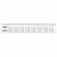 Olchov plastik olchagich Stamm Kopaytirish jadvali  20 sm  mos yozuvlar. material (Art. - LS02) Shaffof