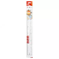   Измерительная пластиковая линейка Deli Pioneer  30 см  ПВХ чехол (Арт. - 00312-EG) Прозрачная