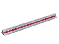  Olchov plastik olchagich Deli 30 sm  uchburchak  PVX korpus (Art. - 8930) Oq - 