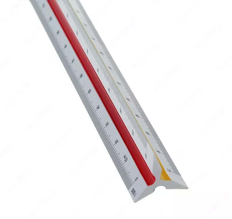   Olchov plastik olchagich Deli 30 sm  uchburchak  PVX korpus (Art. - 8930) Oq