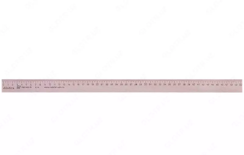 Измерительная деревянная линейка Можга 50 см (Арт. - С209) Натур. дерево