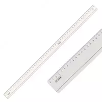 Измерительная пластиковая линейка Стамм 50 см  ПВХ чехол (Арт. - ЛН-95) Прозрачная