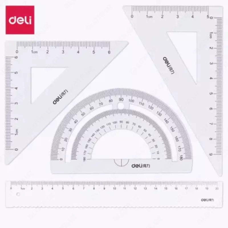 Metall olchagichlar toplami Deli 20 sm  4 dona  PVX toplami. (m. - 79522-wt.) Oq