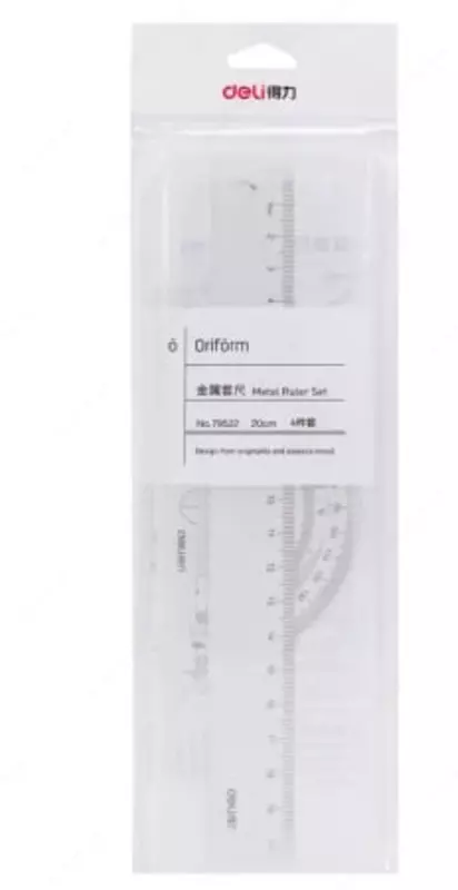  Metall olchagichlar toplami Deli 20 sm  4 dona  PVX toplami. (m. - 79522-wt.) Oq - 