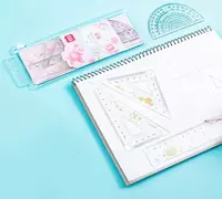  Комплект пластиковых линеек Deli 18 см  4 шт.  ПВХ уп. (Арт. - 79543) Прозрачный - 