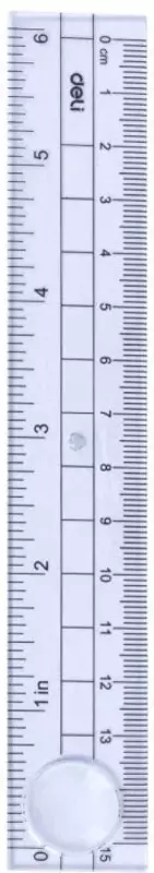  Комплект пластиковых линеек Deli 15 см  4 шт.  ПВХ уп. (Арт. - 9597) Прозрачный - 