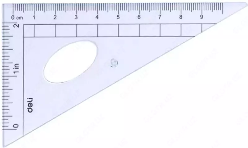   Комплект пластиковых линеек Deli 15 см  4 шт.  ПВХ уп. (Арт. - 9597) Прозрачный