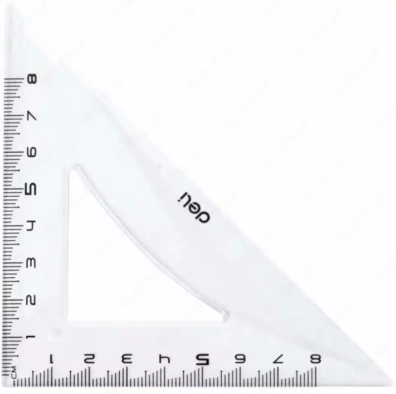   Комплект пластиковых линеек Deli Рioneer  20 см  4 шт.  ПВХ уп. (Арт. - 00412-EG) Прозрачный