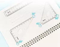  Комплект пластиковых линеек Deli 20 см  4 шт.  ПВХ уп. (Арт. - 79530) Прозрачный Только в розницу