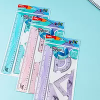   Комплект пластиковых линеек Deli Twist Me ультра гибкий  30 см  4 шт.  ПВХ уп. (Арт. - 23-EH) Ассортимент