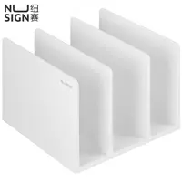 Лоток пластиковый для документов Deli Nusign  162 × 162 × 121.5 мм  3 отд. (Арт. - 006-NS-wt) Белый