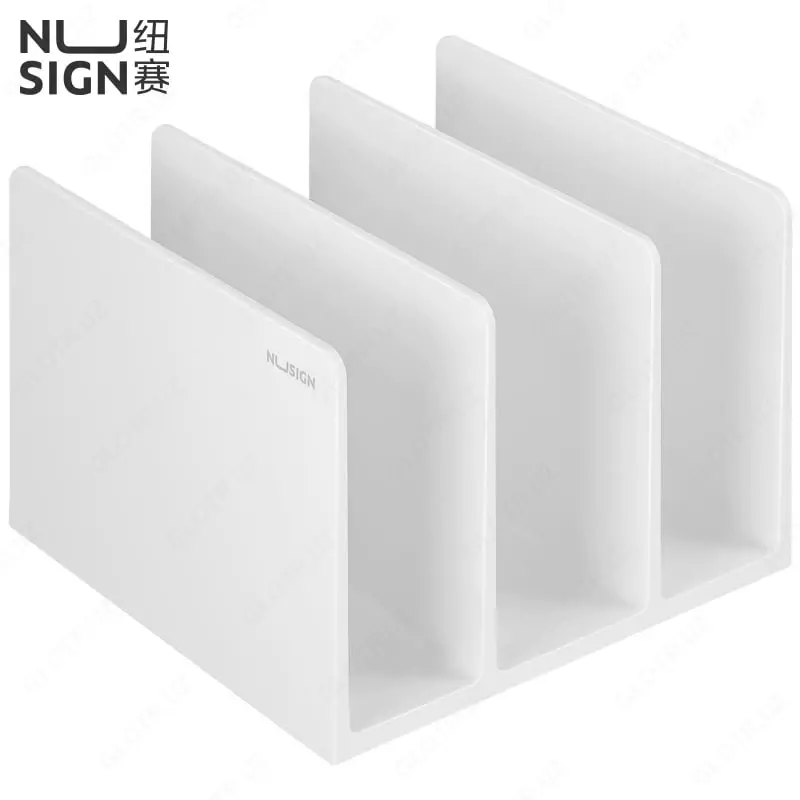 Лоток пластиковый для документов Deli Nusign  162 × 162 × 121.5 мм  3 отд. (Арт. - 006-NS-wt) Белый