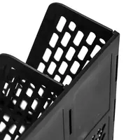   Лоток-органайзер пластиковый для документов Deli 255 × 320 × 275 мм  3 отд. (Арт. - 00122-EZ) Черный