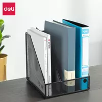   Лоток металлический для документов Deli 235 x 258 x 255 мм  3 отд. (Арт. -78985) Черный