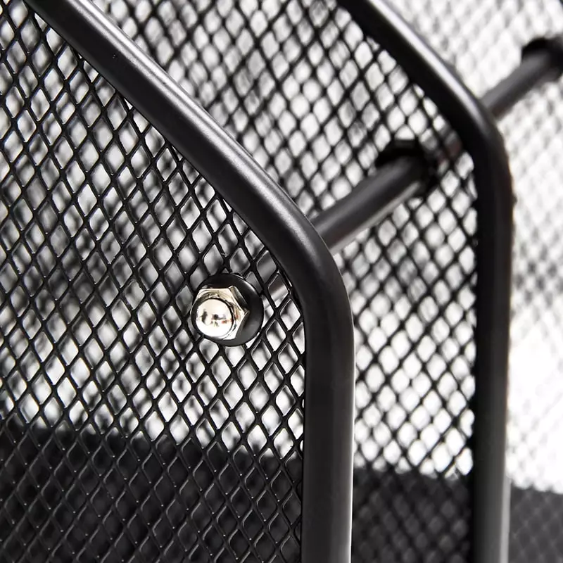   Лоток металлический для документов Deli  сборный  310 x 293 x 240 мм  3 отд. (Арт. - 9197) Черный