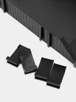   Лоток сборный пластиковый для документов Deli  горизонтальный  339 5 х 256 х 248 5 мм  3 яруса. (Арт. - 9206) Черный