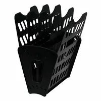 Лоток - веер пластиковый для документов Стамм 600 л  5 секц  315 х 230 х 320 мм (Арт. - ЛТ91) Черный