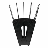  Лоток - веер пластиковый для документов Стамм 600 л  5 секц  315 х 230 х 320 мм (Арт. - ЛТ91) Черный - 