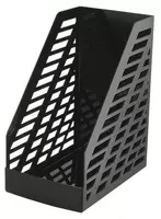 Лоток пластиковый для документов Стамм XXL  вертикальный  300 х 250 х 160 мм  1 отд. (Арт. - ОФ333) Черный