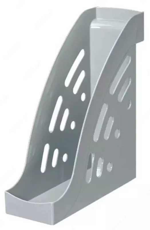  Лоток пластиковый для документов Стамм Торнадо  вертикальный  550 л  95 х 255 х 300 мм  1 отд. (Арт. - ЛТ400) Серый - 