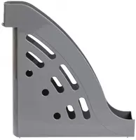   Лоток пластиковый для документов Стамм Торнадо  вертикальный  550 л  95 х 255 х 300 мм  1 отд. (Арт. - ЛТ400) Серый